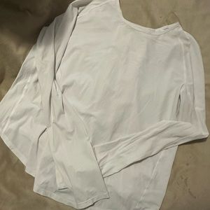White detailed back lululemon long sleeve